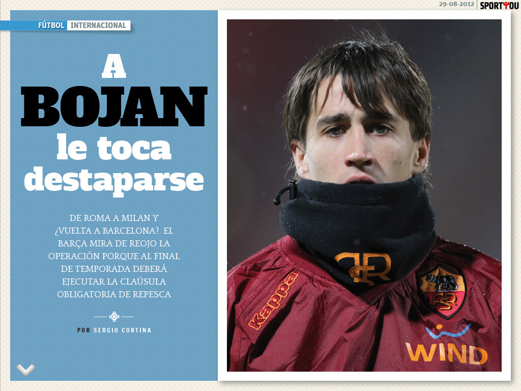 A Bojan le toca
destaparse A Bojan le toca
destaparse