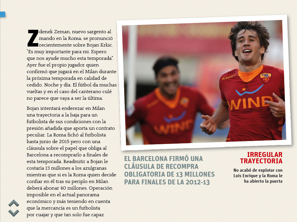 A Bojan le toca
destaparse A Bojan le toca
destaparse